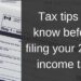 Tax tips to know before filing your 2023 income tax
